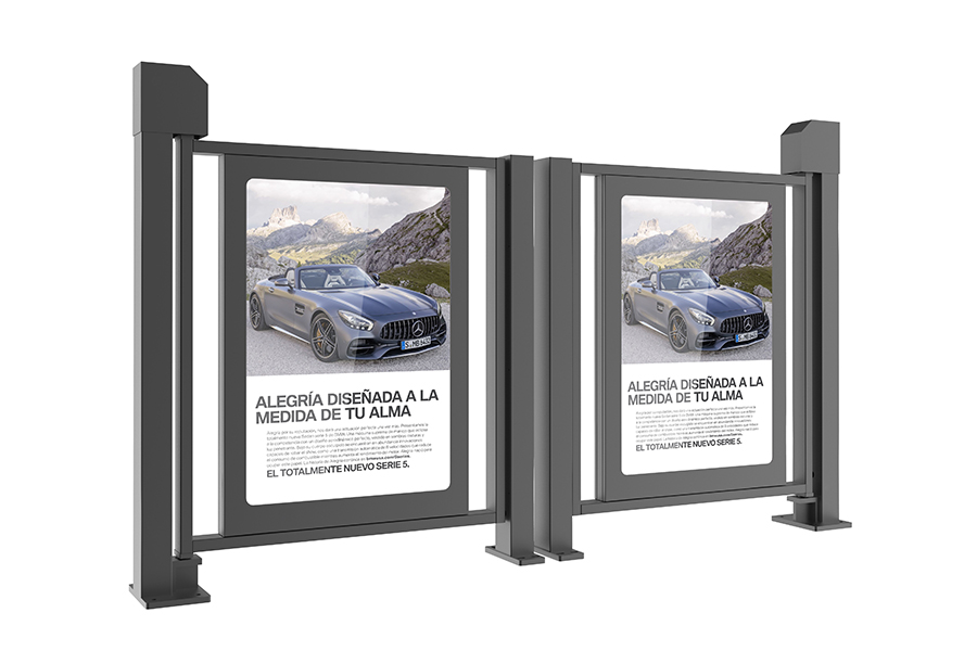 小區(qū)人行通道廣告門，小區(qū)廣告門，廣告門